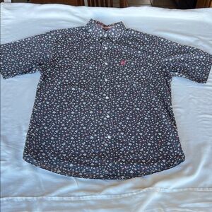 Ariat Men's Dark Blue Floral Button Down Shirt